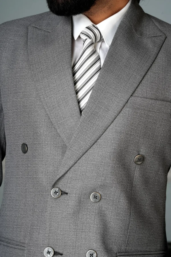 French Grey 2 Piece Suit - Image 2
