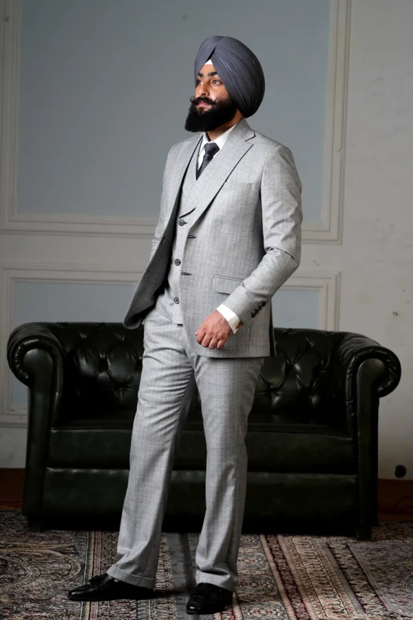 Slim-Fit Double Breasted 3 Piece Suit