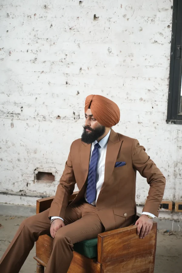 Saddle Brown Business Suit - Image 4