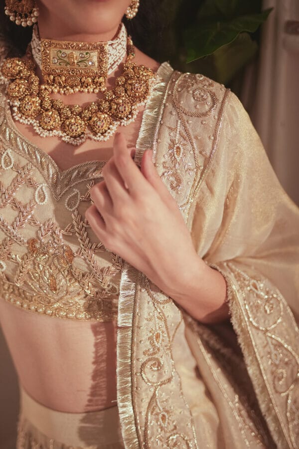 Ivory lehenga - Image 4