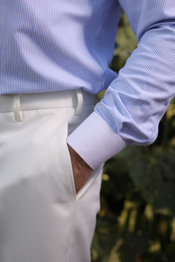 Soft Blue Emblem Shirt - Image 4