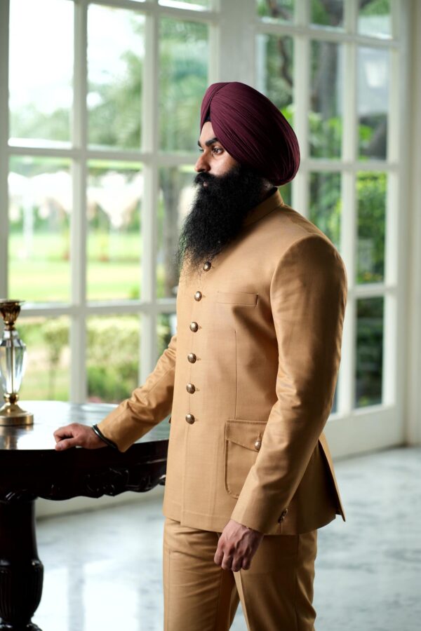 Caramel Command Bandhgala - Image 3