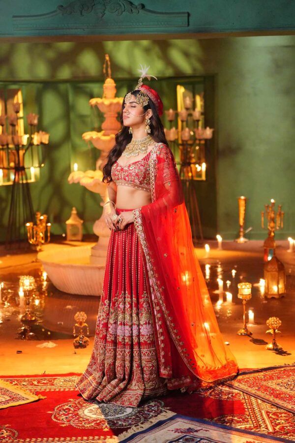 Golden Rose Grandeur Wedding Lehanga